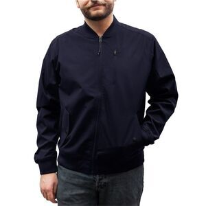 Hawke & Co. Mens Lightweight Bomber Jacket, Blue, NWT